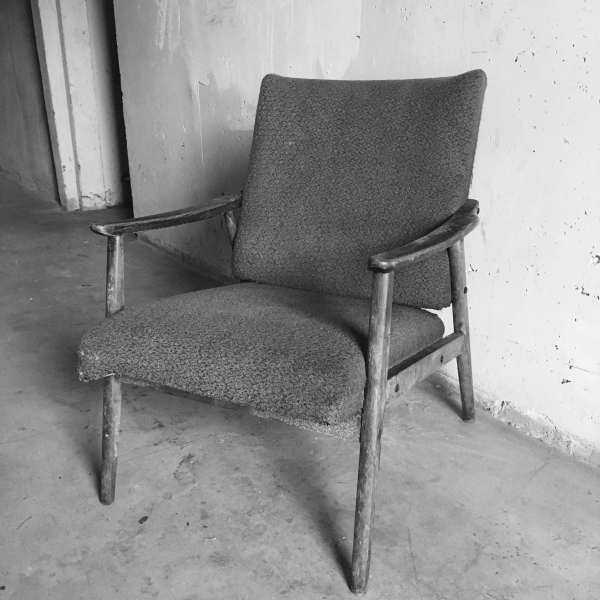 Fotel tapicerowany, lata 60/70.