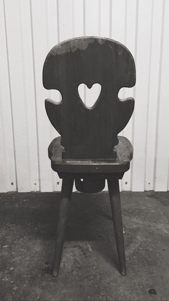 Drewniane krzesło w stylu góralskim - 4 szt